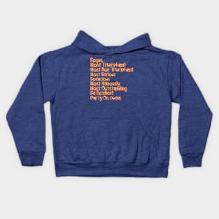 Bill and Ted's MOST Triumphant Quotes Kids Hoodie